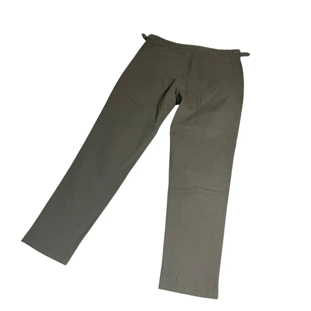 Mauvais Mens Side Adjuster Slim Trousers Sage Green Olive Chino Pants 30x28 NWT